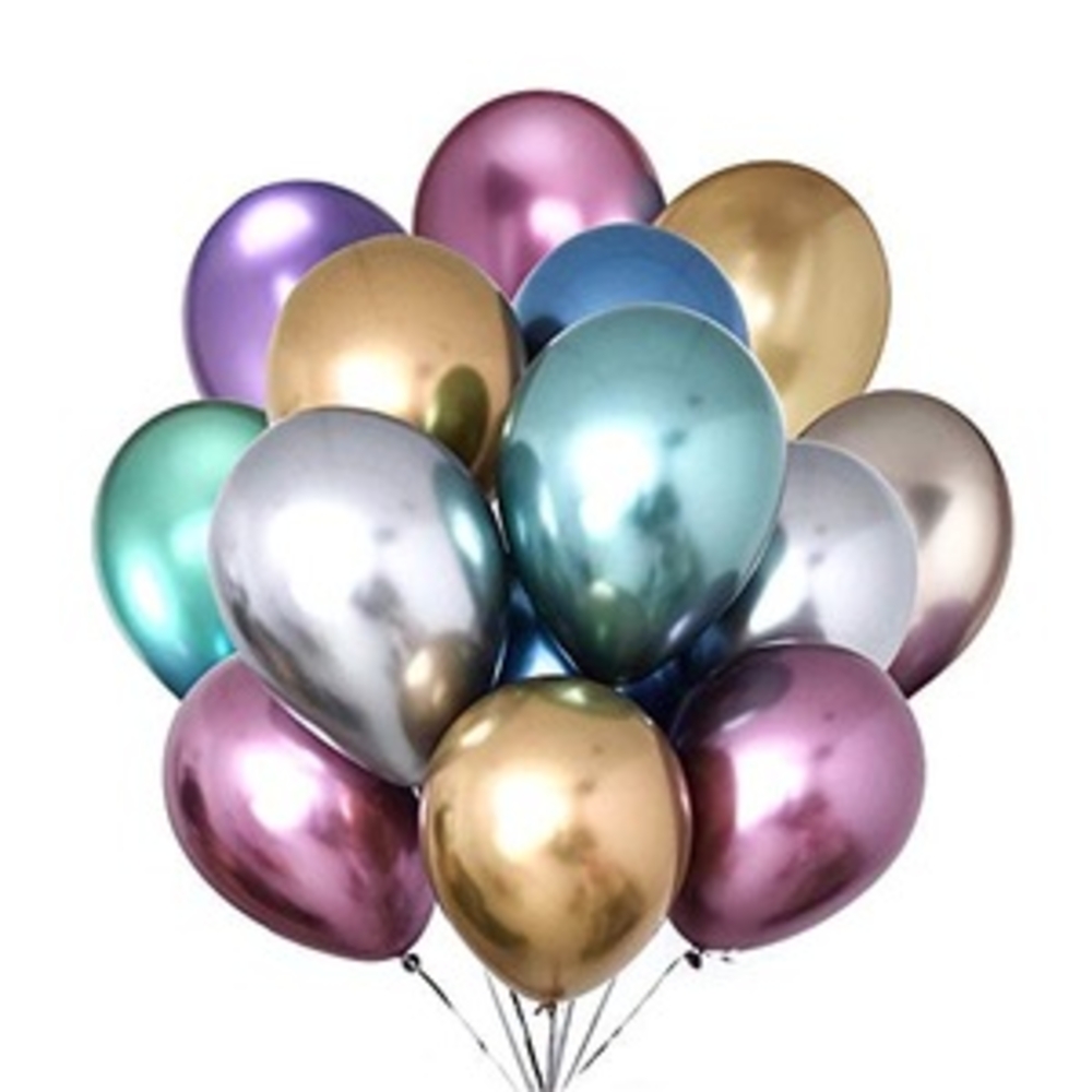 Multicolor HD Metallic Balloons
