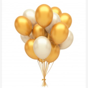 Silver and Golden Shiny Metallic Balloons